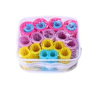 CLISPEED Bigoudis à Cheveux en Plastique 20 Pcs Légers et Compacts pour Coiffure Maison et Salon de Beauté, Accessoires Indispensables pour Onduler Cheveux sans Chaleur Couleur Aléatoire