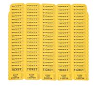 CLISPEED Billets de Tombola Lot de 400 Pcs en Papier Jaune 400 Expérience de Jeu Excitante Garantie pour Événements et Carnavals