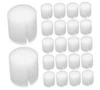 CLISPEED Blocs D’éponge Hydroponique sans Terre 100 Pcs pour Culture Maraîchère en Intérieur, Fixés Plastique Blanc, Démarrage Semis Jardinage Hydroponique Serrage