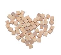 CLISPEED Blocs de Bois Carrés 1X1Cm en Pin Brut 240 Pcs - Cubes de Construction Lisses pour Loisirs Créatifs Activités Manuelles Maternelle et Décoration Shower
