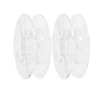 CLISPEED Bobines de Filament en Plastique Transparent Lot de 2 0,25 Kg Bobines Vides Perforées Compatibles Différents Filaments pour Bureau et Usage Personnel