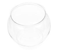 CLISPEED Bocal à Poissons Plastique Rond Transparent Petit Aquarium De Bureau Boîte à Poissons Décorative