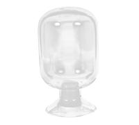 CLISPEED Bocal Verre Transparent Couvercle Silikon pour Rangement Décoratif Petit Conteneur pour Accessoires Articles Divers Maison