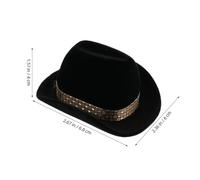 CLISPEED Boîte à Bijoux Western Forme Chapeau de Cowboy en Velours Terre Cuite Intérieur Floqué Blanc Coffret Compact 68X6X4 CM pour Alliances et Colliers Cérémonie Mariage et Voyage