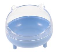 CLISPEED Boîte à Sable pour Hamster avec Couvercle Transparent Demi-fermé Bac de Bain et Portable pour Petits Rongeurs Soulage Le Stress et Facilite Le Nettoyage du Couleur