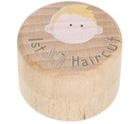 CLISPEED Boîte à Souvenirs en Bois pour Première Coupe de Cheveux, Coffret de Conservation pour Mèches de Bébé, pour Décoration Chambre Garçon et Filles ou Présent Anniversaire