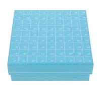 CLISPEED Boîte à Tubes pour Congélation, Support de Rangement pour Tubes de Laboratoire, Papier et Plastique, Structure Multi-grille, pour Classement D’échantillons en Laboratoire
