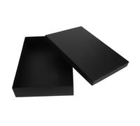 CLISPEED Boîte Cadeau Rectangulaire Noire pour Emballage Chemises et Rangement Portable Coffret Fête Polyvalent pour Noël et Occasions Spéciales