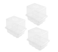 CLISPEED Boîte de Germination en Plastique 3 Pièces pour Succulentes et Fleurs, Étanche et Facile à Nettoyer, Design Multi-Trous, pour Jardin et Terrasse