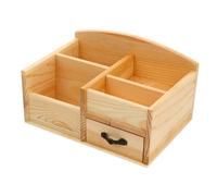 CLISPEED Boîte de Rangement Multifonctionnelle avec Tiroir Organiseur de Bureau Décoratif et Compartiments pour Bijoux et Petits Objets DIY Pratique et Élégant