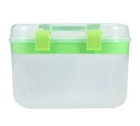 CLISPEED Boîte De Rangement Portable Double Couche Pour Cosmétiques 1 Petite Taille 16x12,8x11,6 Cm Poignée Et Couvercle Pour Usage Domestique