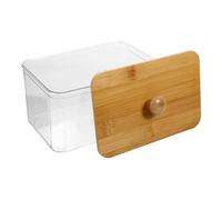 CLISPEED Boîte De Rangement Transparente Avec Couvercle Pour Séchage Conteneur De Stockage Pour Lessive De Rangement Pratique Pour Salle De Bain Et Buanderie