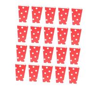 CLISPEED Boîtes à Pop-corn Colorées 48 Pièces Rouge à Pois Carton Résistant Pour Snacks Frits Soirée Cinéma Fêtes Pack Complet