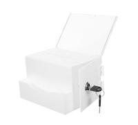 CLISPEED Boîtes De Dons Verrouillables pour Urnes Boîtes Aux Lettres Porte-Billets De Tombola Porte-Cartes De Visite Distributeur De Billets De Tombola Boîtes De Dons pour Collecte De