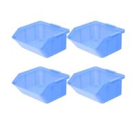 CLISPEED Boîtes de Rangement Réutilisables Lot de 4 Bleu en Plastique Maintenance Intérieure et Véhicule pour Stockage de Composants , Adaptées