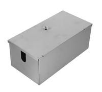 CLISPEED Boîtier de Prise Électrique Extérieur en Acier Inoxydable Grand Format Serrure Intégrée Couvercle Étanche Anti-Intempéries pour Protection Sécurisée des Prises pour Usage