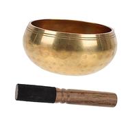 CLISPEED Bol Chantant Bouddhiste Cuivre avec Baguette Bol de Yoga Portable et pour Relaxation Sons pour Harmonie Mentale Ensemble