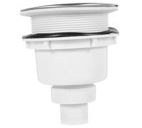 CLISPEED Bouchon Drain Céramique avec Panier INOX Amovible Attrape-Cheveux pour Salon Coiffure Lavabo Salle de Bain Filtre Vidange Shampoo Basin Drain Plug