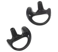 CLISPEED Bouchons D’Oreille en Caoutchouc Noirs pour Interphone 1 Paire Embouts Auriculaires Portables Compatibles Oreille Gauche et Droite Accessoires Intra-Auriculaires Confortables