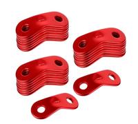 CLISPEED Boucle de Corde de Tente Aluminium 20 Pièces, Accessoires de Camping pour Haubanage Double Œillet, pour Tentes et Paquet à Dos