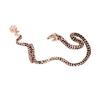 CLISPEED Boucle Oreille Forme de Serpent Rétro Clip Oreille Exagéré Accessoire Rose Doré pour Droite sans Piercing