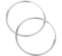 CLISPEED Boucles Oreilles Créoles Argent Larges Vintage pour Femmes Anneaux Ronds Rétro Légers et Durables Accessoires Élégants pour Usage Quotidien et Cadeaux