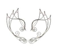 CLISPEED Boucles Oreilles Manchettes Oreille Elfe Accessoires De Costume Pour Femmes Sans Perçage Adaptés Pour Mariage Halloween Et Noël