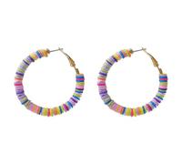 CLISPEED Boucles Oreilles Pâte Polymère Colorée Style Bohème Légères et Élégantes Bijoux Fantaisie pour Femmes Lot Plage