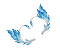 CLISPEED Boucles Oreilles Wrap Femme Contour Poisson Légères Élégantes pour Festivités et Usage Quotidien Unisexe Confortable sans Perçage