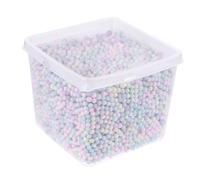 CLISPEED Boules de Remplissage Colorées 4-6 MM pour Pâte à Modeler Boîte de Perles Décoratives DIY Matériel Créatif pour Activités Manuelles Fêtes D’Anniversaire et Décoration