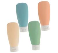 CLISPEED Bouteilles De Voyage En Plastique Rechargeables 4 Pièces 60ml Étanches Légères Pour Toilette Et Cosmétiques En Pvc, Adaptées Aux Voyages Et Activités De Plein Air