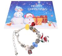 CLISPEED Bracelet Chic, Chaîne de Main Délicate en Alliage, 1 Chaîne Divers Pendentifs, Bijoux de Fête et Présent de Noël pour Femme, Kit DIY de Bracelet Soi-même
