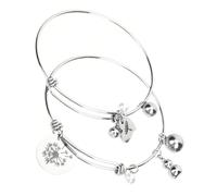 CLISPEED Bracelet Cœur Acier Inoxydable Ajustable pour Maman et Fille Léger et Confortable Symbole Amour Entre Mère et Fille Accessoire de Mode pour Toutes Occasions