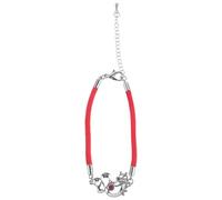 CLISPEED Bracelet Dragon du Zodiaque Femme en Corde Rouge Tressée Pierres Roses Protection Nouvel An Confort Quotidien 18 Cm