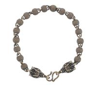 CLISPEED Bracelet Dragon Vintage Unisexe En Cuivre Pur Perles Mates, Bijou Rétro Masculin Et Féminin Pour Style Quotidien, Accessoire Solide Et Symbole De Force