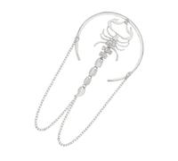 CLISPEED Bracelet Manchette Ouvert Pour Bras Bijoux Femme Ajustable Manchette Chic Avec Paillettes