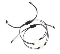 CLISPEED Bracelets Tressés Mère-fille En Acier Inoxydable Cœur Ajouré, Bracelets à Cordes Réglables, Bijoux D’amitié Pour Femme, Présent Relation Amour, Taille Unique