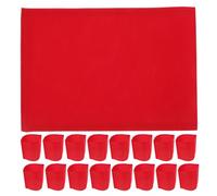 CLISPEED Brassard de Capitaine Identification Instantanée Rouge en Tissu 30 Pièces et Usage Polyvalent pour Leader D'équipe et Personnel de Sécurité Lors de Marches et Activités D'équipe