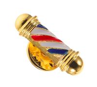 CLISPEED Broche Alliage Vintage Poteau Barbier Épingle Revers Coiffeur Unisexe Identification Professionnelle Décoration Mode