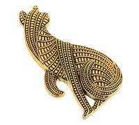 CLISPEED Broche Chat Abstrait Vintage Alliage Robuste pour Manteaux et Vestes Accessoire Mode Unique pour Femmes