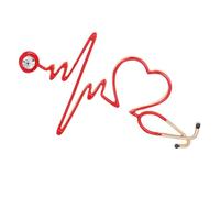 CLISPEED Broche Cœur pour Vêtements Femme Épingle Cœur Battant Pin de Poitrine pour Robes Écharpes et Sacs Accessoire Infirmière