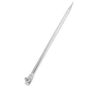 CLISPEED Broche de Mise la Terre en Laiton Galvanisé 12mm X 300mm pour Clôture Électrique Agricole, Tige Filetée Résistante la Corrosion, Protection la Foudre, Usage Extérieur Sécurisé