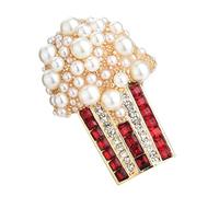 CLISPEED Broche Popcorn Colorée Alliage Épingle Costume Élégante pour Femmes Accessoire Mode pour Robes et Manteaux Décoration Polyvalente pour Fêtes et Mariages