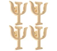 CLISPEED Broche Psychologue Alphabet Lot de 4 Pièces en Alliage, Épingles Décoratives pour Vêtements et Paquet Lors d'Événements