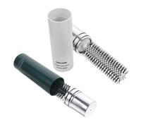 CLISPEED Brosse à Cheveux Format Voyage 2 Pièces Compacte Légère Portable Brosse Rotative Pour Brushing Femmes Usage Quotidien Voyage Lot Ivoire Vert Sapin