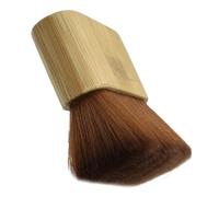 CLISPEED Brosse à Cheveux Nylon pour Salon de Coiffure Manche Bois Grosse Base Antidérapante Nettoyage Cheveux Cassés Contour Cou et Oreilles