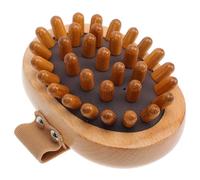 CLISPEED Brosse de Massage des Points D'acupuncture Corde en Coton en Bois de Hêtre Masseur Manuel Pratique et Confortable pour Massage Spa à Domicile
