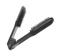 CLISPEED Brosse Lissante Cheveux avec Pince Statique Peigne Lisseur pour Types de Cheveux Usage Salon et Domestique Design Unique pour Lissage Doux Brosse de Coiffage et Précise