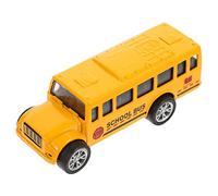 CLISPEED Bus Simulé Éducatif Alliage avec pour Garçon Fille Modèle de Bus Scolaire Jaune de Voiture Pratique et Créatif sans Piles