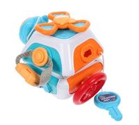 CLISPEED Busy Cube Montessori pour Tout-Petits Ans Éducatif Multifonction Plastique Développement Motricité Fine et Concentration Portable pour Voyage et Éveil Sensoriel